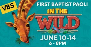 in the wild vbs, vbs, first baptist church of paoli, indiana