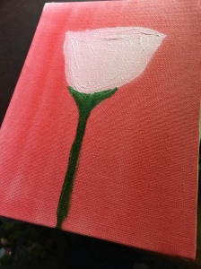 rose, flower, painting, paint,acrylic painting